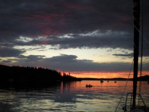 Sunset in Reid Harbor